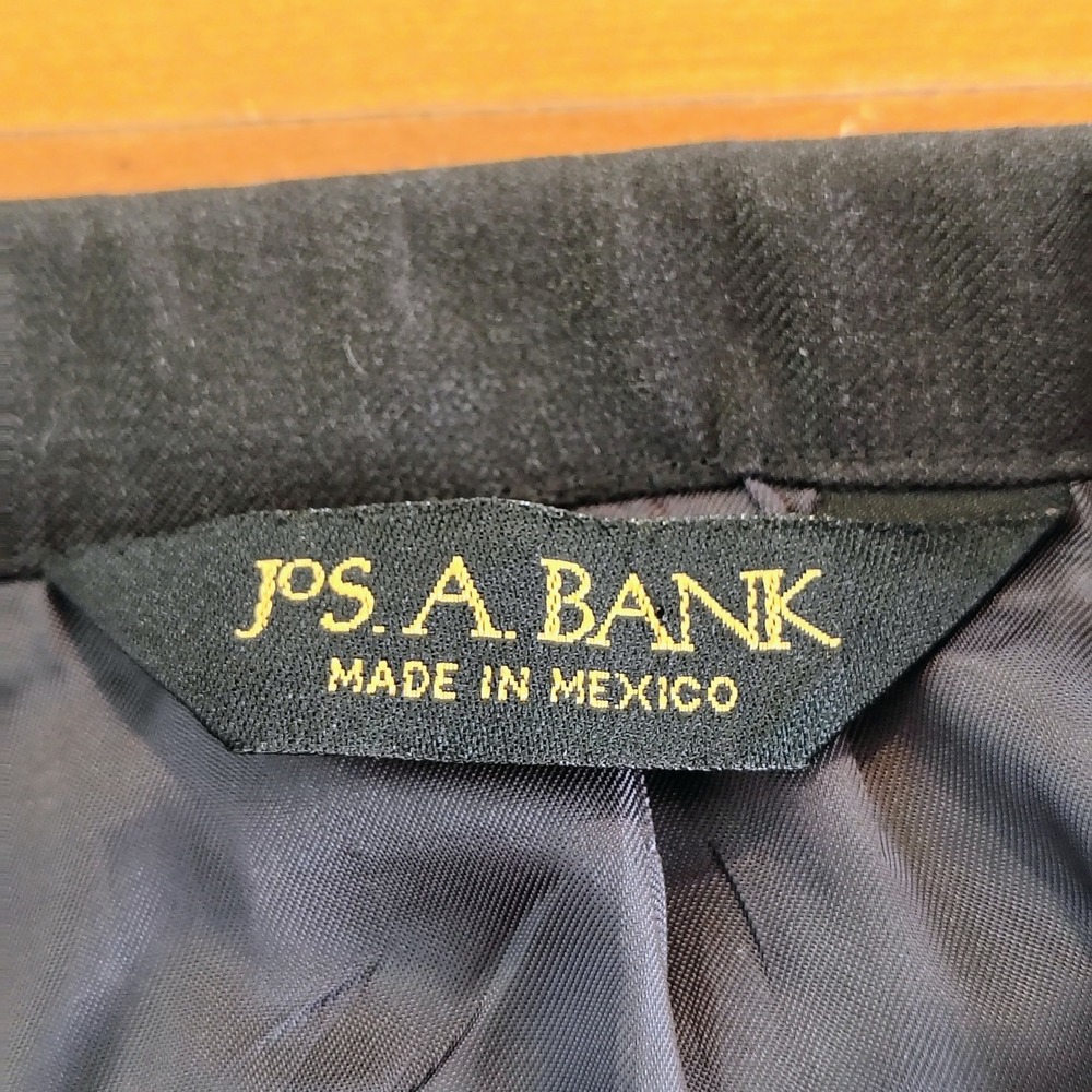 Jos A Bank Signature Gold Mens 48L Suit Charcoal Grey 100% Wool Gordon 2-Piece - Picture 11 of 14